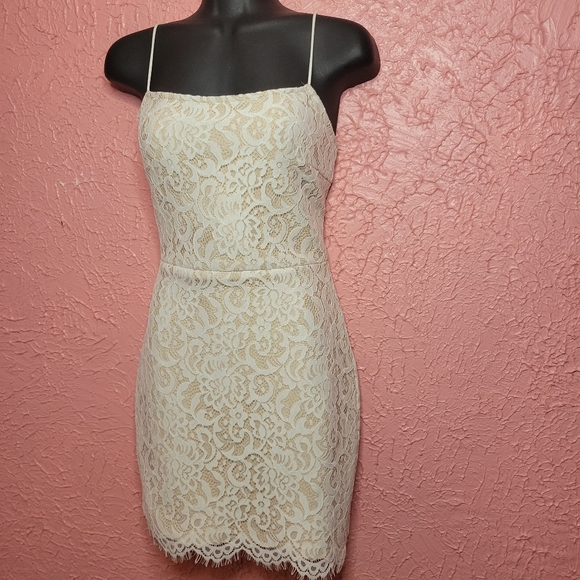 Dresses & Skirts - White Lace Mini Cami Dress